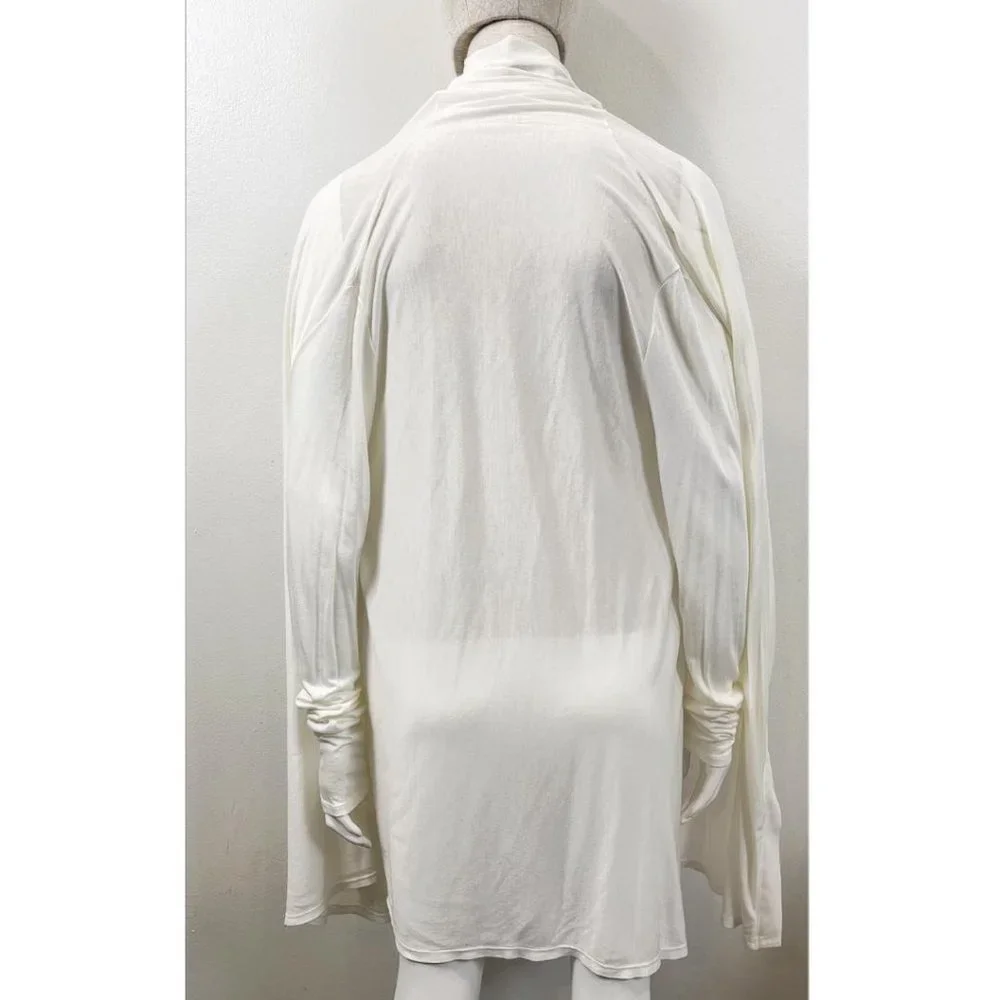 HELMUT LANG WHITE LAYERING SLEEVE LAYERING CARDIGAN - Picture 3 of 12